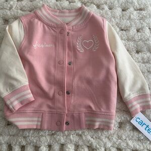 |Carter's Pink| Varsity Jacket